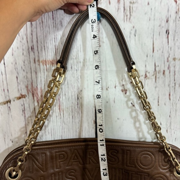 LOUIS VUITTON Limited Edition Chocolate Leather Paris Souple Wish Bag 2008 EUC - Picture 14 of 17